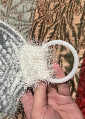 Nakışlı Çok Renkli Gri Lif - Görsel 2