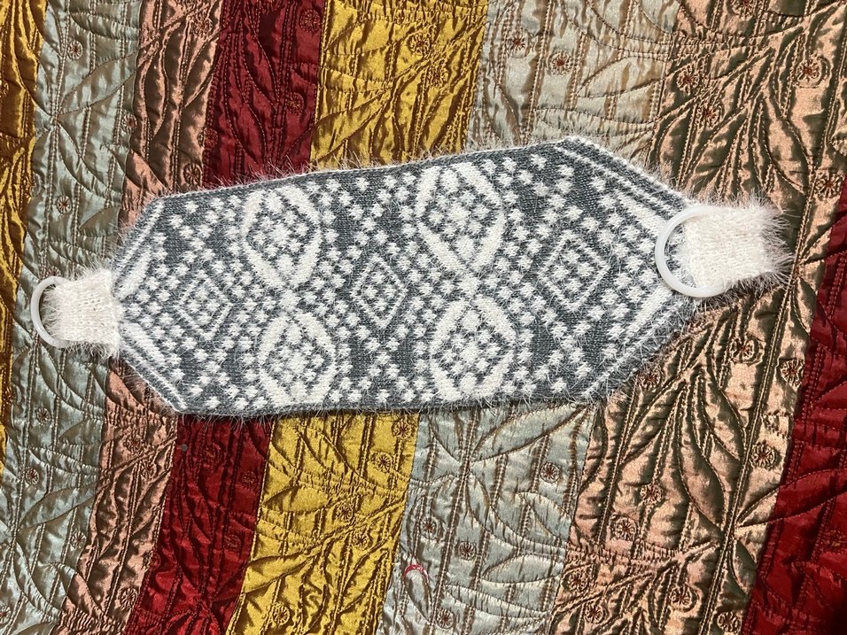 Nakışlı Çok Renkli Gri Lif - Görsel 3