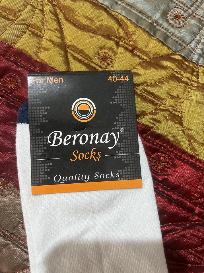 2 adet Erkek Beyaz Midi Çorap - Görsel 2