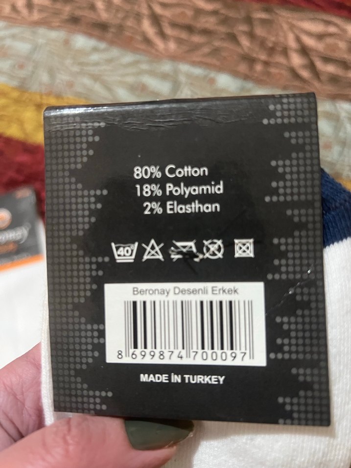 2 adet Erkek Beyaz Midi Çorap - Görsel 3