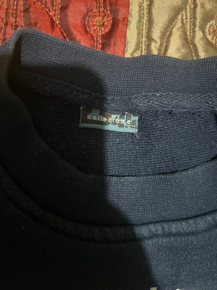 Siyah Baskılı Uzun Kollu Sweatshirt. M-L uyumlu - Görsel 2