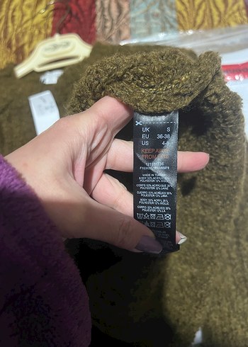 Kadın Haki Örgü Salaş Kazak - Görsel 4