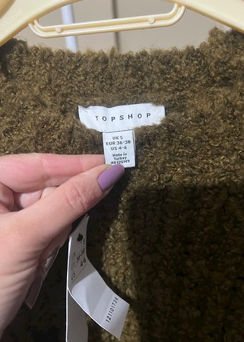 Kadın Haki Örgü Salaş Kazak - Görsel 2