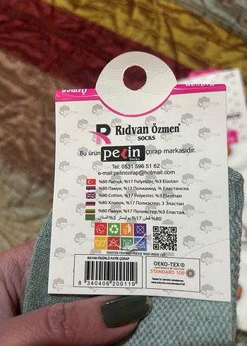 2 adet Kız Çocukları için Baskılı Çoraplar - Görsel 4