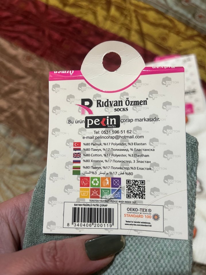 2 adet Kız Çocukları için Baskılı Çoraplar - Görsel 4