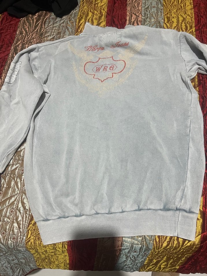 Gri Denim Fermuarlı Sweatshirt - Görsel 3