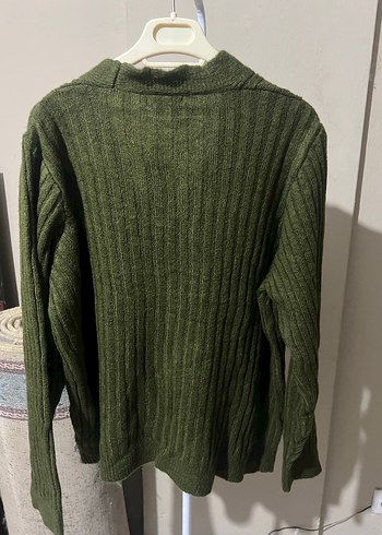 Salaş Örgü Yeşil Kadın Hırka. Bol kesim . M bedenede olur - Görsel 4