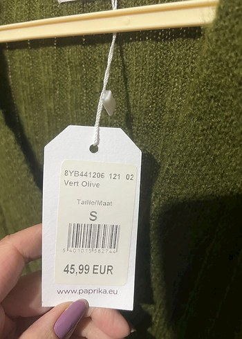 Salaş Örgü Yeşil Kadın Hırka. Bol kesim . M bedenede olur - Görsel 3