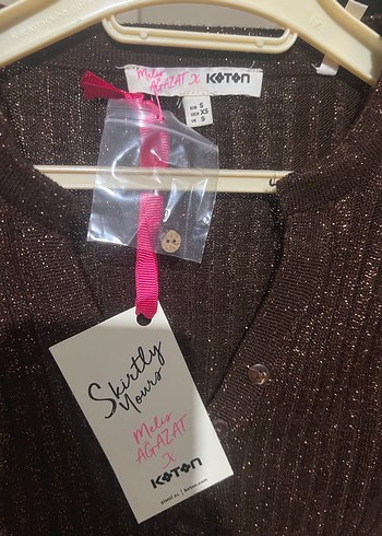 Melis Ağazat for koton Kadın Kahverengi Örgü Triko Kazak - Görsel 2