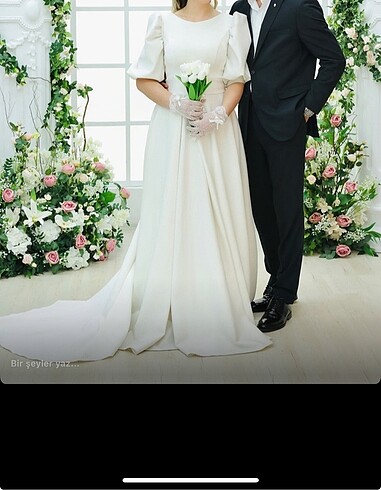xl Beden beyaz Renk Nikah elbisesi