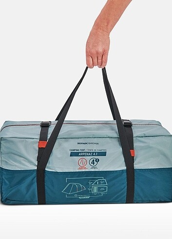 Decathlon 4 Kişilik Kamp Çadırı - 1 Odalı
