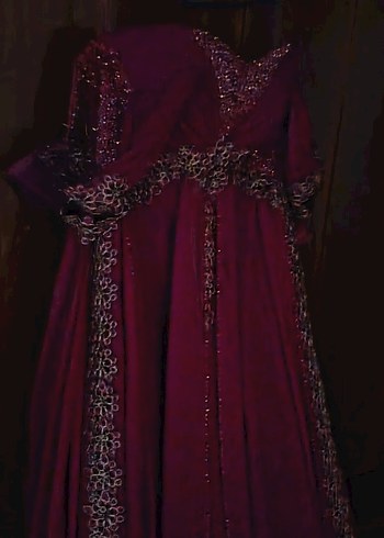 Uzun Mor Drapeli Straplez Kadın kına elbisesi - Görsel 3