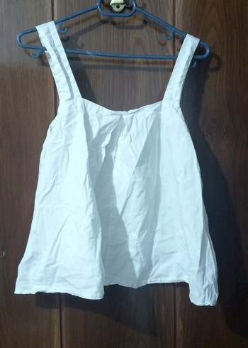 Beyaz Mini Askılı Kadın bluz - Görsel 2