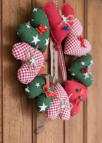 Renkli Kalp Şeklinde Kapı Süsü - Görsel 2