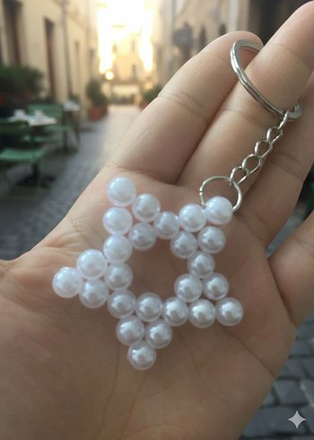 İncili Yıldız Anahtarlık - Görsel 2