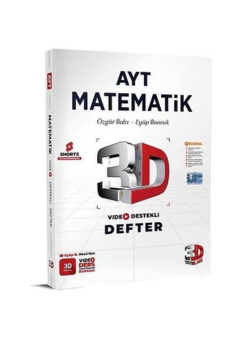 AYT Matematik 3D Video Destekli Defter