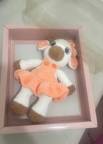 El yapımı örgü inek bebek ;) - Görsel 3