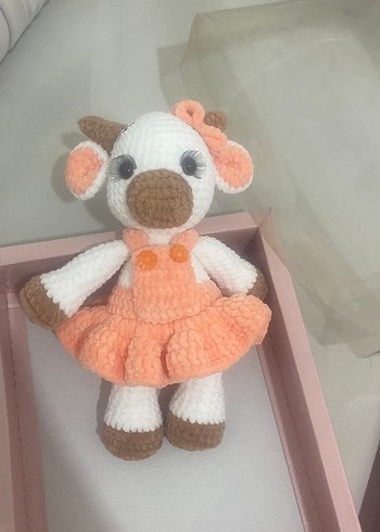 El yapımı örgü inek bebek ;) - Görsel 2