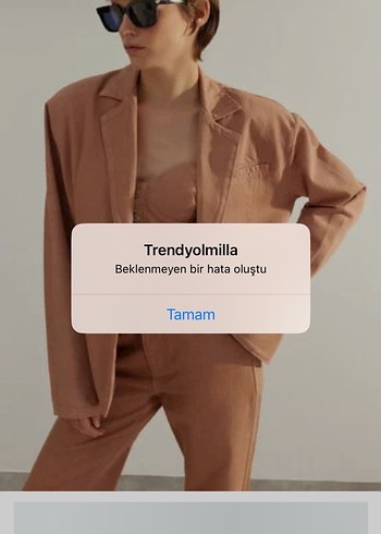 kiremit renginde Düğmeli Kadın Blazer Ceket - Görsel 8