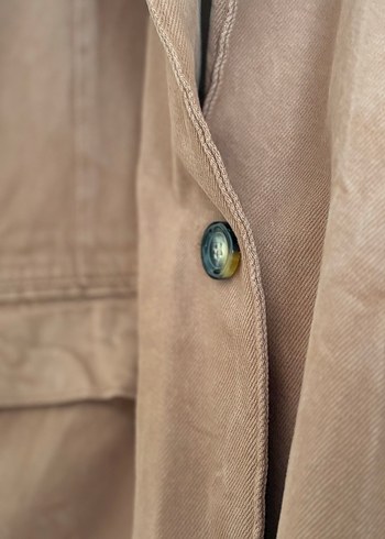 kiremit renginde Düğmeli Kadın Blazer Ceket - Görsel 4