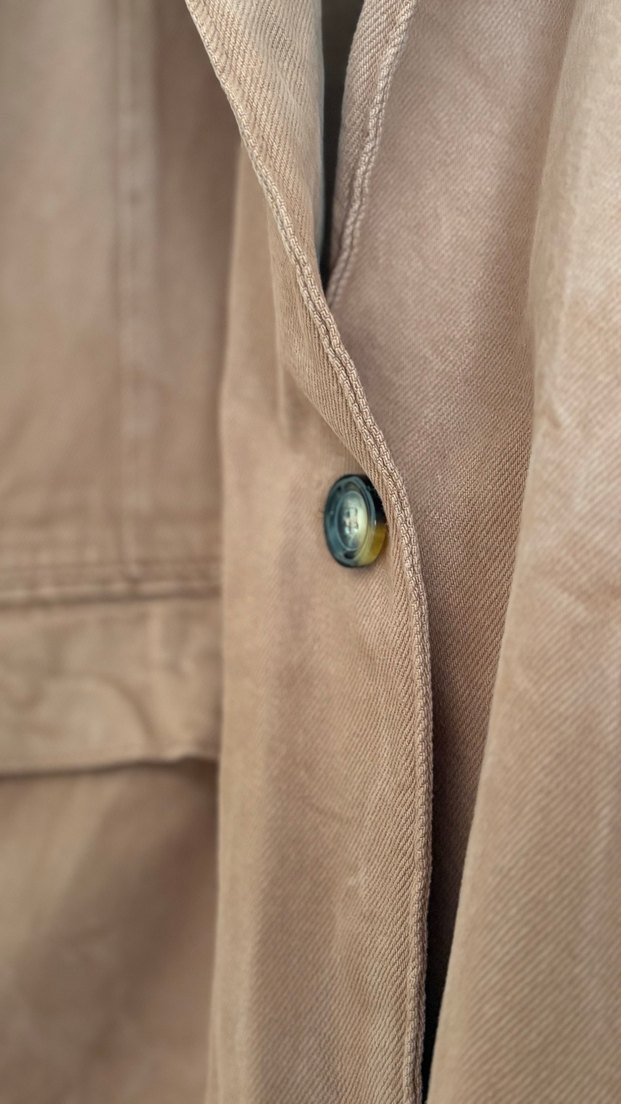 kiremit renginde Düğmeli Kadın Blazer Ceket - Görsel 4