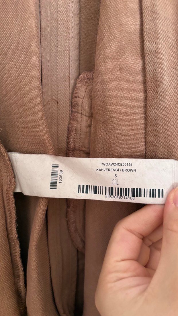 kiremit renginde Düğmeli Kadın Blazer Ceket - Görsel 5