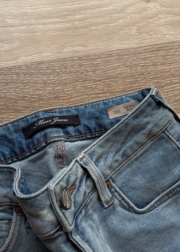 Mavi jean/ Açık mavi Kadın Denim Pantolon - Görsel 4