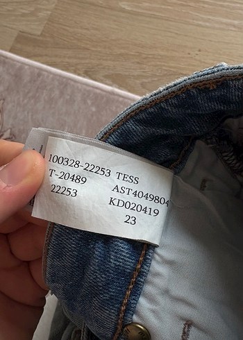 Mavi jean/ Açık mavi Kadın Denim Pantolon - Görsel 6