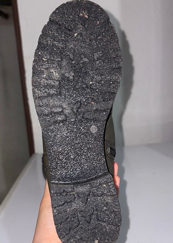 Kadın Haki Deri Topuklu Çizme - Görsel 4