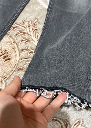 Gri Kadın Denim Pantolon - Görsel 3