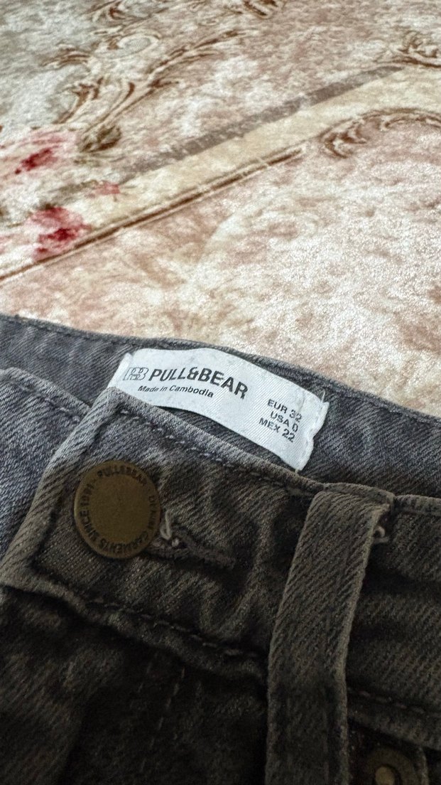 Gri Kadın Denim Pantolon - Görsel 4