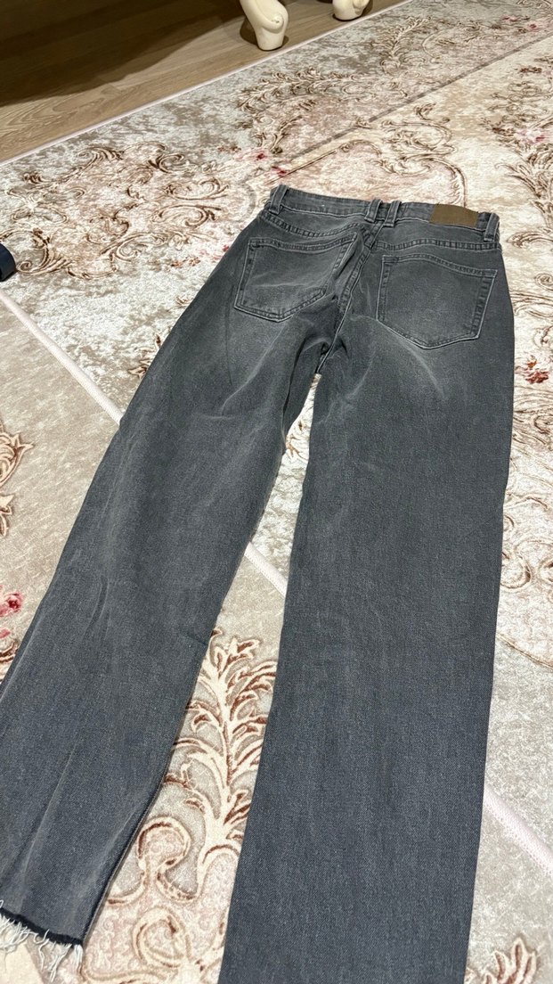 Gri Kadın Denim Pantolon - Görsel 2