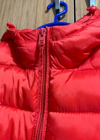 Kırmızı Fermuarlı Kadın Kışlık Mont - Görsel 5