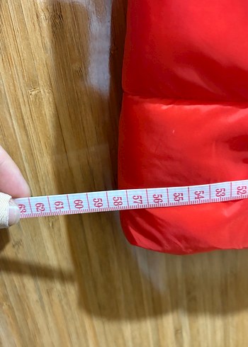 Kırmızı Fermuarlı Kadın Kışlık Mont - Görsel 12