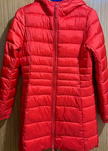 Kırmızı Fermuarlı Kadın Kışlık Mont - Görsel 2