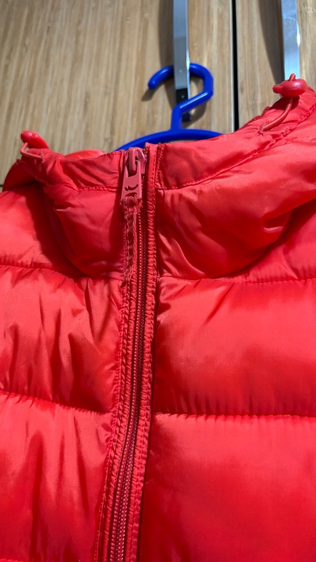 Kırmızı Fermuarlı Kadın Kışlık Mont - Görsel 5