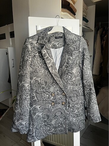 Gri blazer ceket
