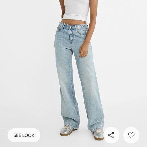 Stradivarius D92 Straight Wide Jeans