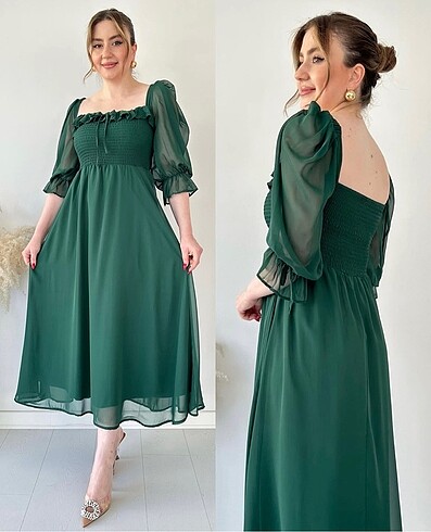 Şifon elbise - Görsel 2