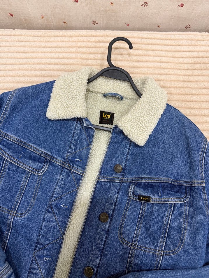 LEE yün detaylı kot ceket - Görsel 2