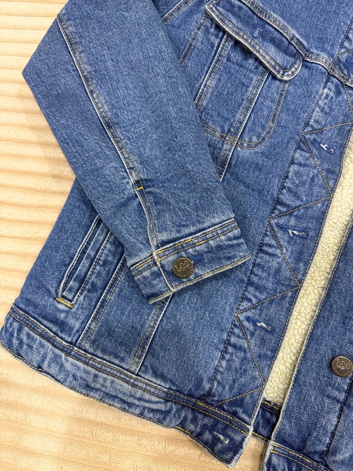 LEE yün detaylı kot ceket - Görsel 3