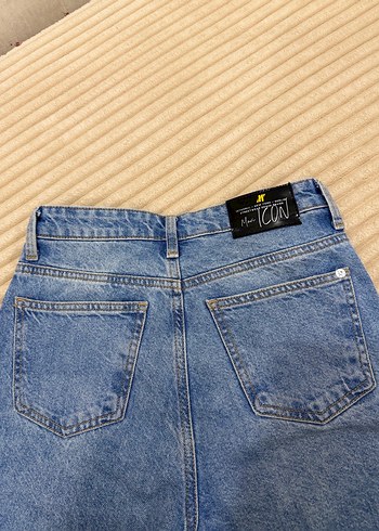 MAVİ yırtmaç detaylı kot pantolon - Görsel 5