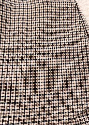 Kaz ayağı desenli mini şort etek - Görsel 7