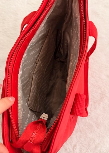 Ussa polo Kadın Kırmızı Fermuarlı Günlük Çanta - Görsel 2