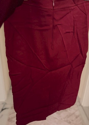 Bordo Midi Eteği - Görsel 2