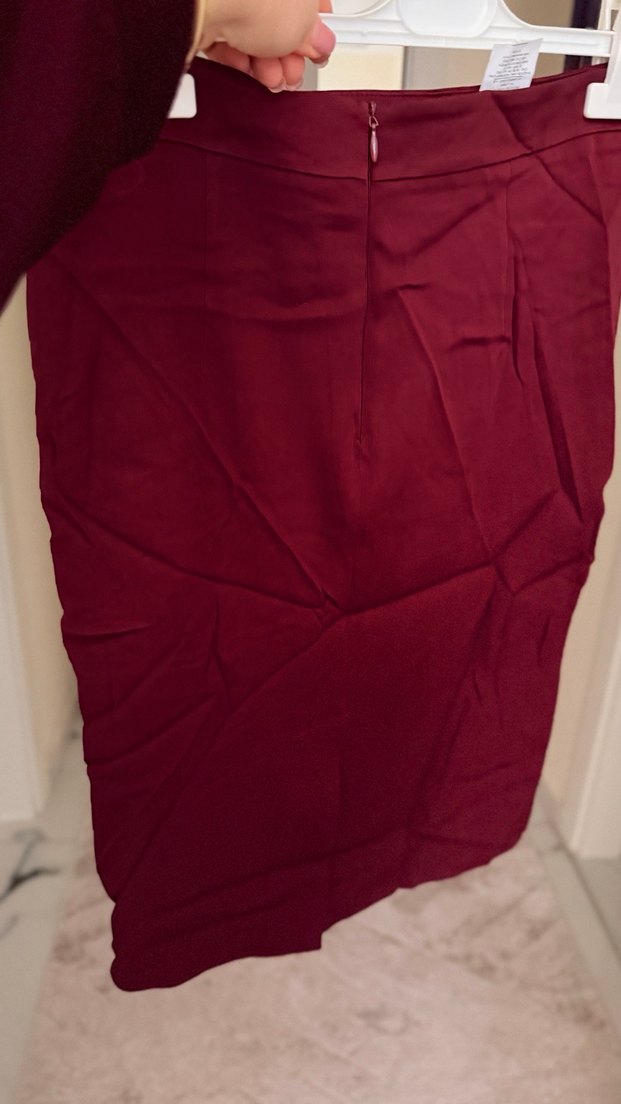 Bordo Midi  Eteği - Görsel 2