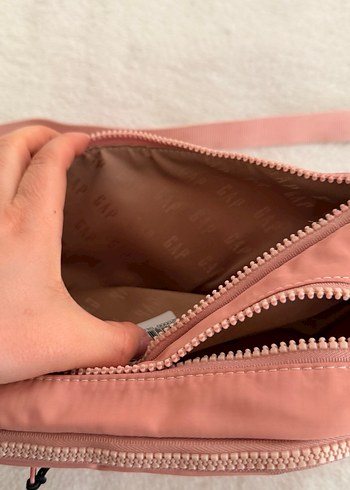 Kadın Pembe GAP Fermuarlı Çapraz Çanta - Görsel 3