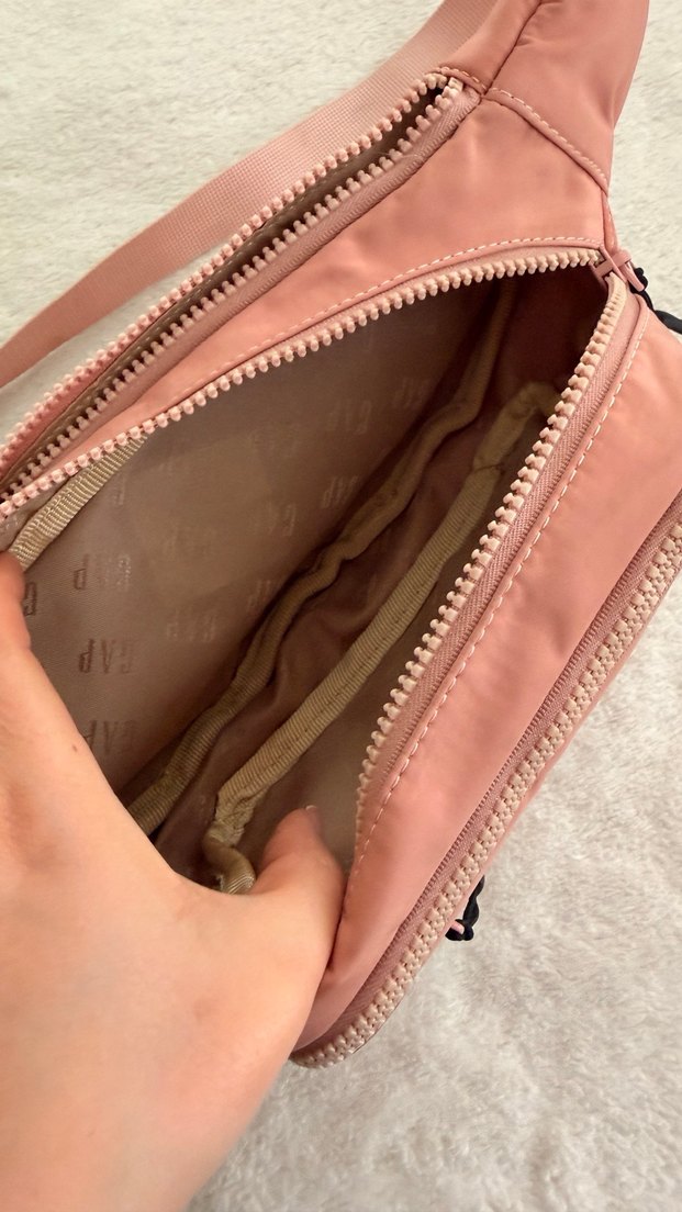 Kadın Pembe GAP Fermuarlı Çapraz Çanta - Görsel 4