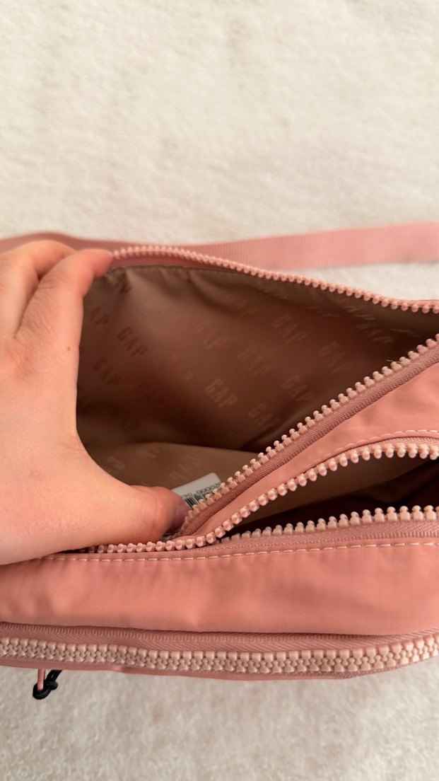 Kadın Pembe GAP Fermuarlı Çapraz Çanta - Görsel 3
