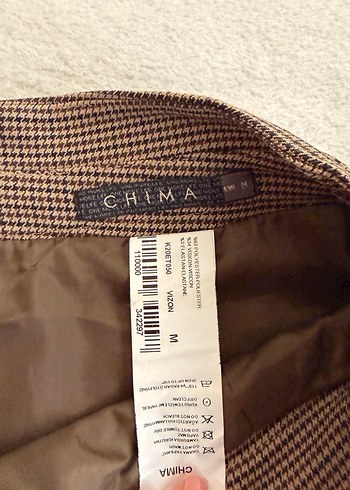 Kazayağı deseni midi etek - Görsel 5